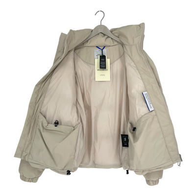 Embassy of Bricks and Logs Novelty puffer jacket, sand | unisex L