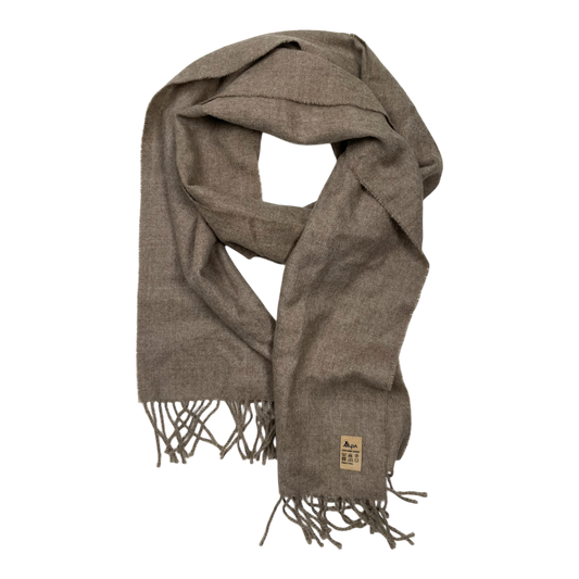 Alpa woven alpaca scarf, tan | onesize