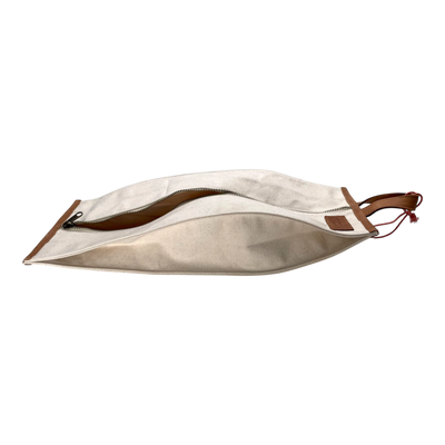 Holzrichter canvas shoe bag, cream