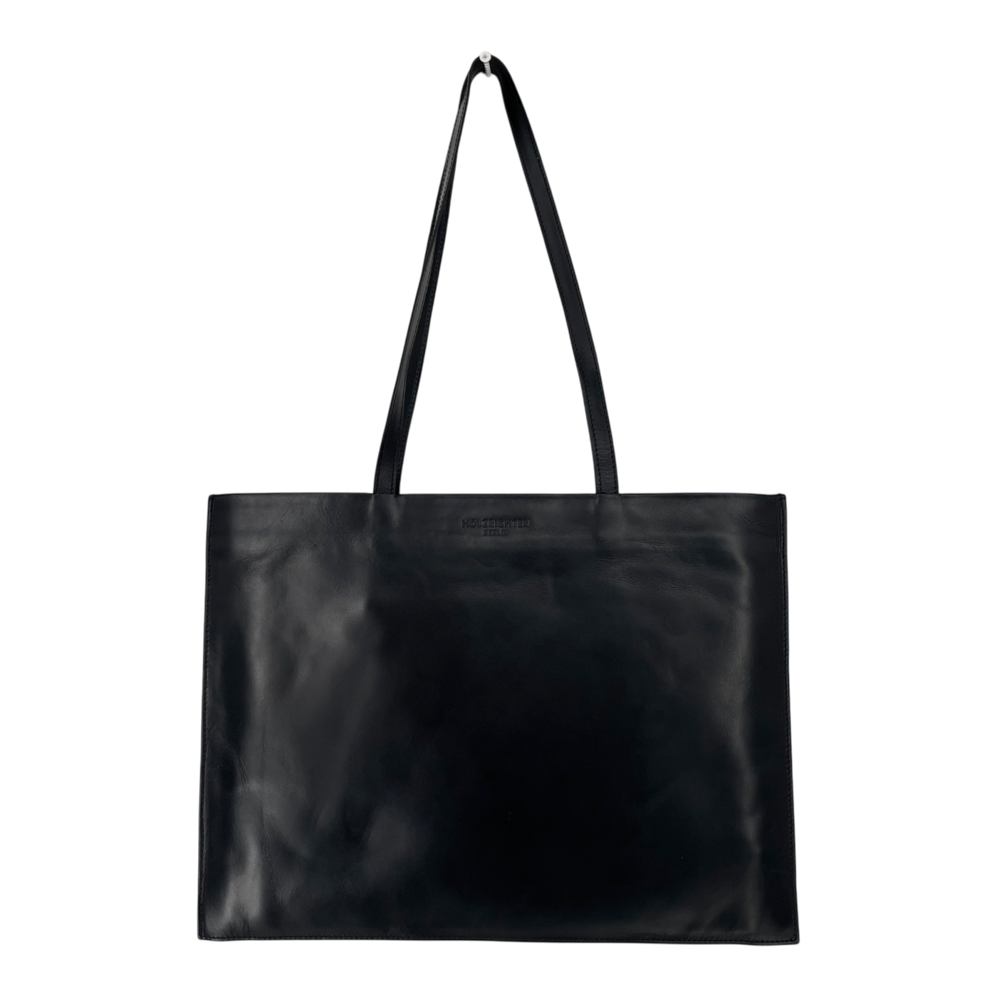 Holzrichter leather laptop bag, black