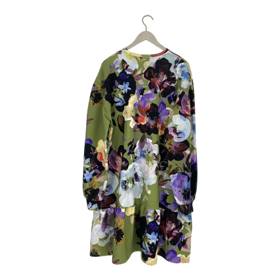 Kaiko ruffle sweat dress, olive anemone | woman XL