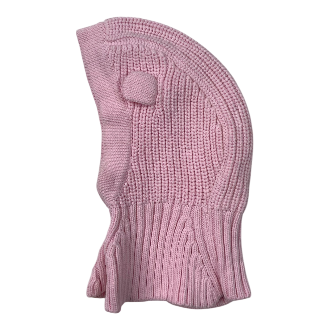 Metsola knitted balaclava, pink | 0-1y