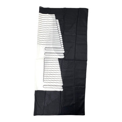 Marimekko troija rantahuivi woven scarf, black/white