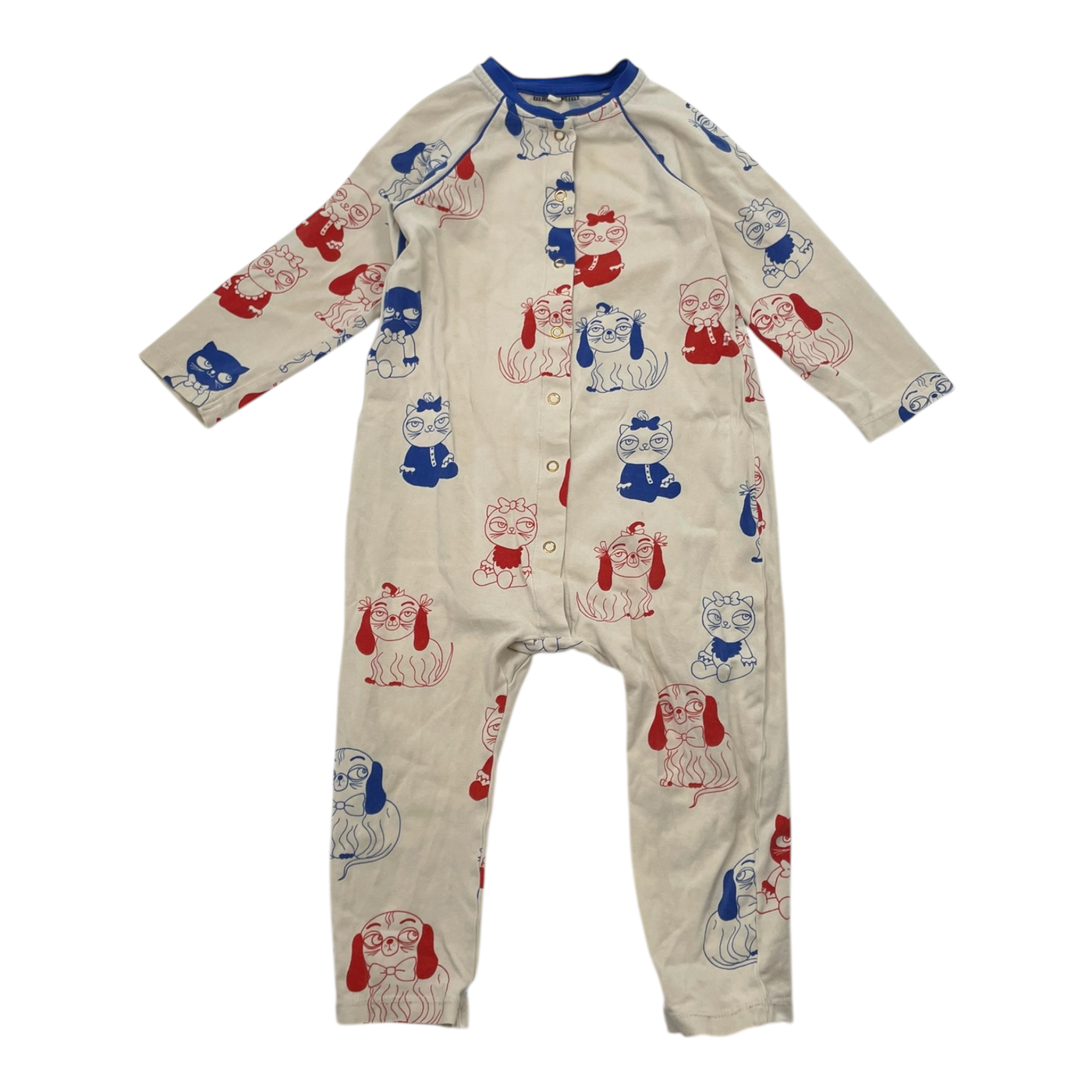 Mini Rodini jumpsuit, cat & dog | 80/86cm