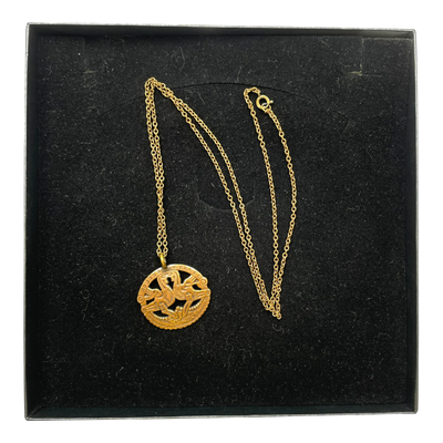 Kalevala Koru kuhmoisten kukot necklace, bronze