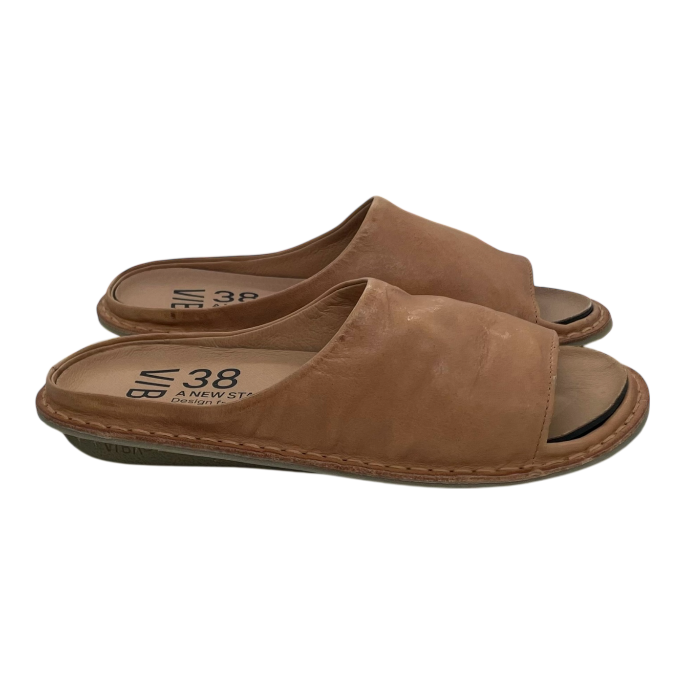 VIBAe Saint Tropez leather sandals, fawn tan | 38