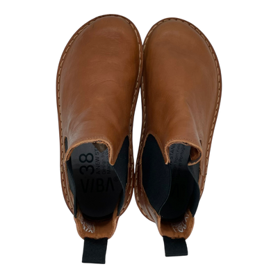 VIBAe Helsinki leather boots, cognac brown | 38