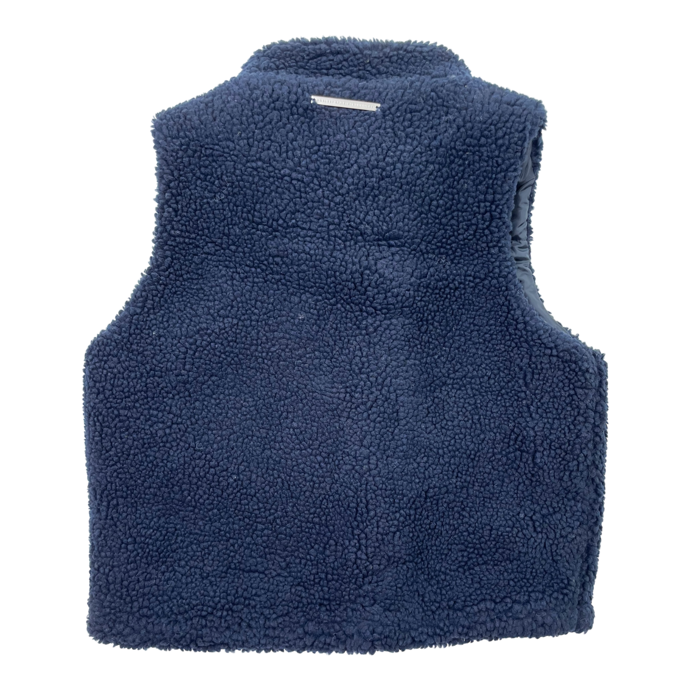 Embassy of Bricks and Logs lima sherpa teddy vest, midnight blue | 125cm