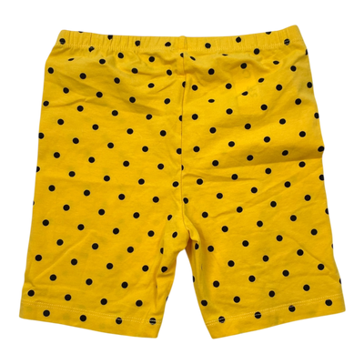 Mini rodini biker shorts, yellow dots | 128/134cm