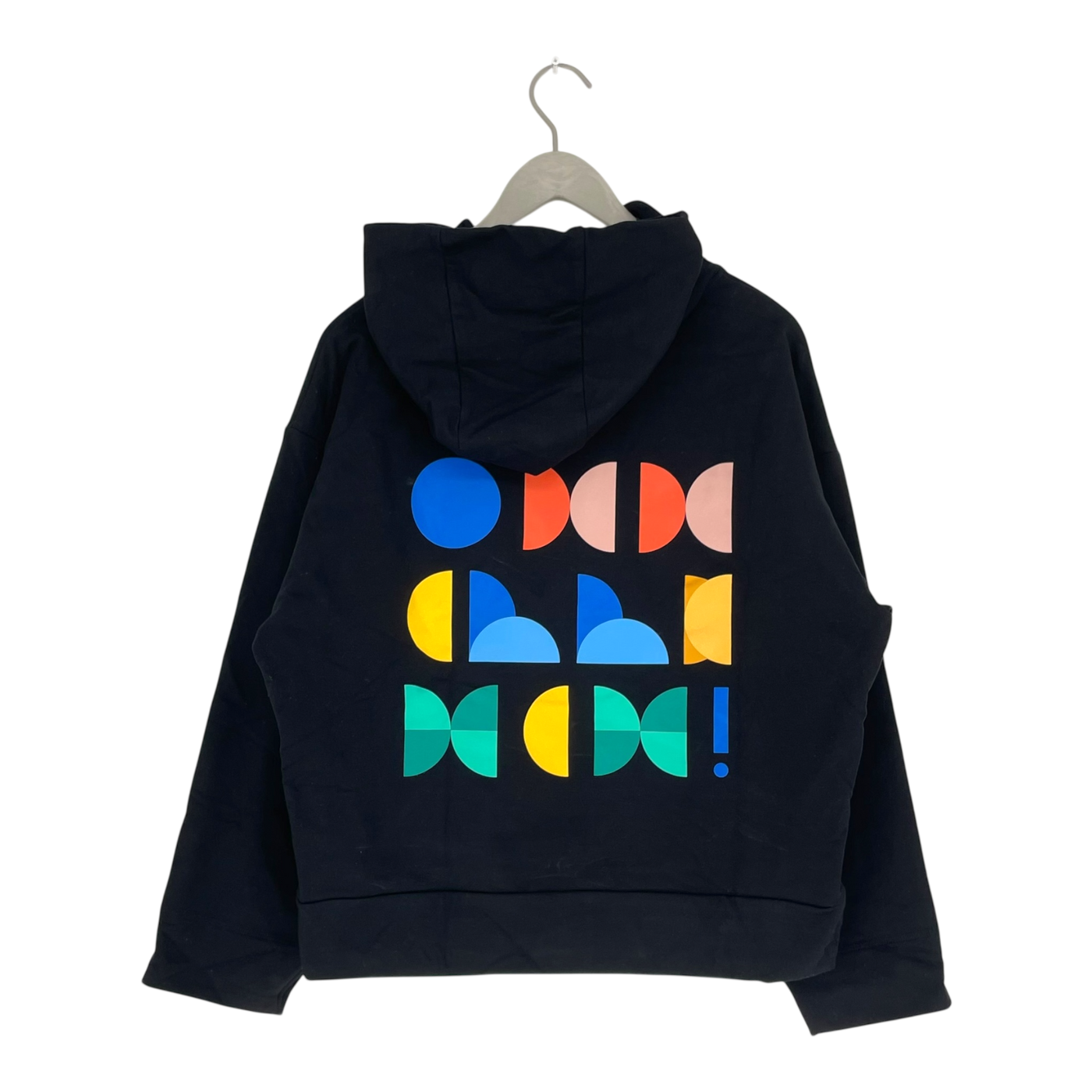 Ommellinen miki print hoodie, black | woman S