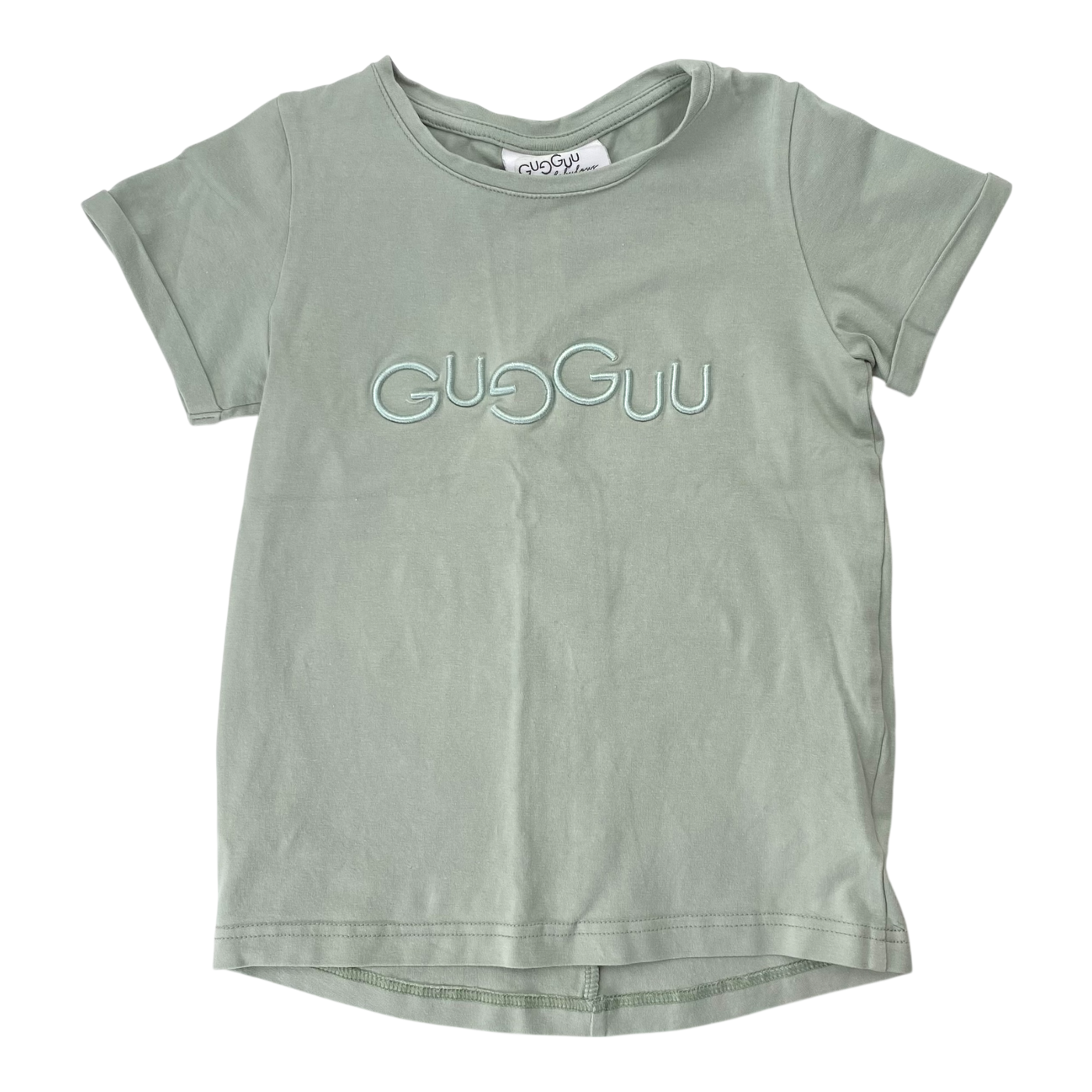 Gugguu logo t-shirt, tea green | 92cm