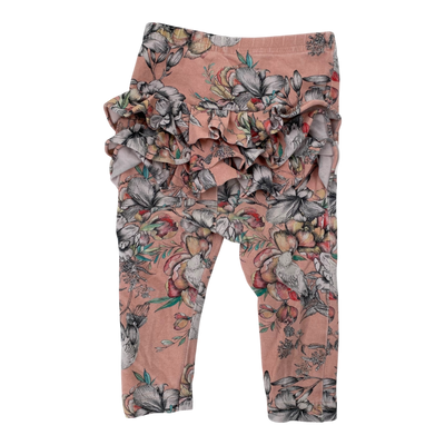 Metsola frill leggings, flowers | 68cm