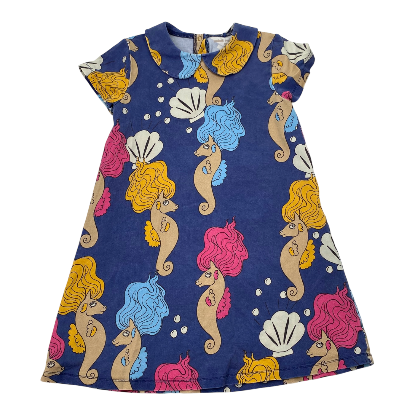 Mini Rodini t-shirt dress, seahorse | 104/110cm