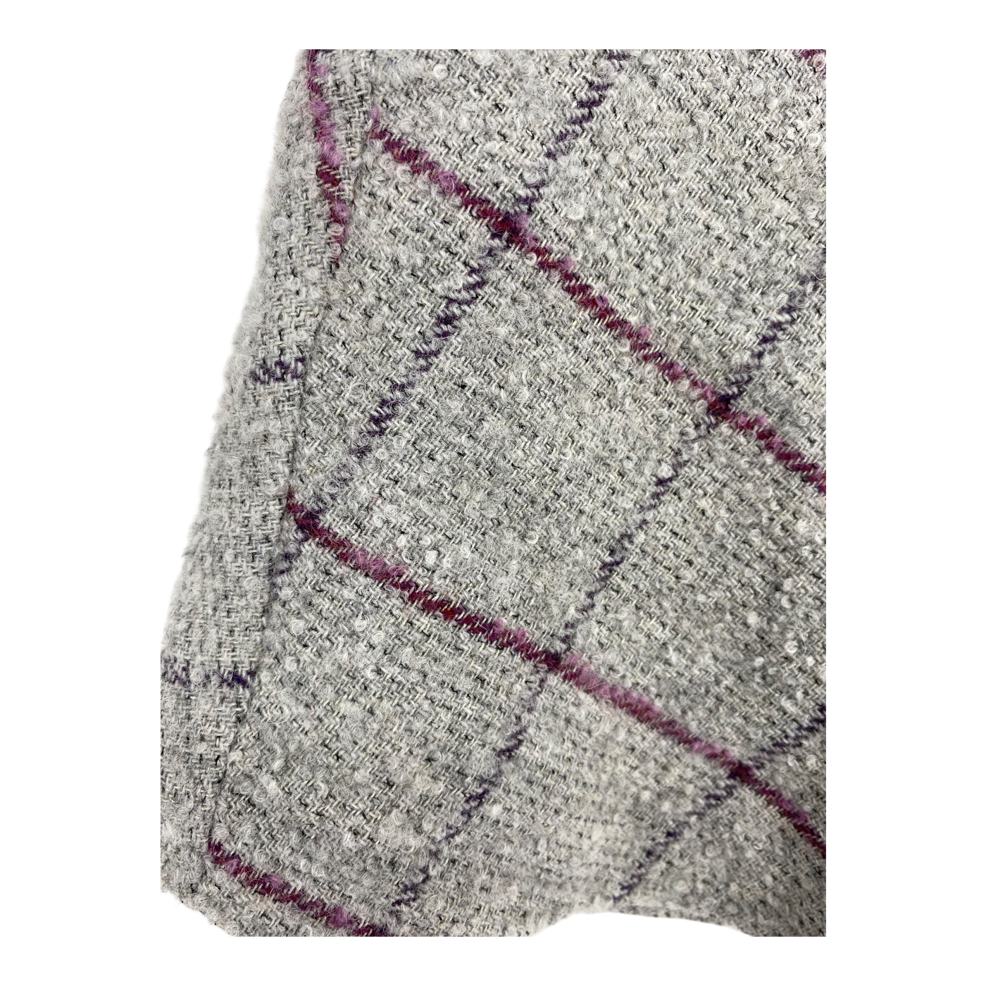 R-Collection wool mix skirt, grey | woman S