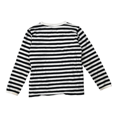 Marimekko stripe shirt, black/white | 104/110cm