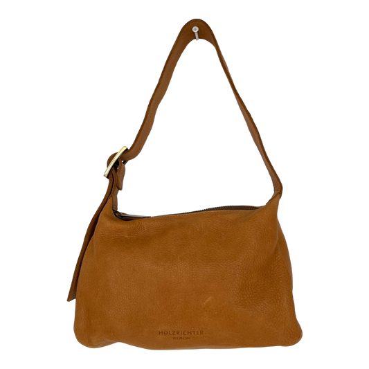 Holzrichter leather shoulder bag, caramel