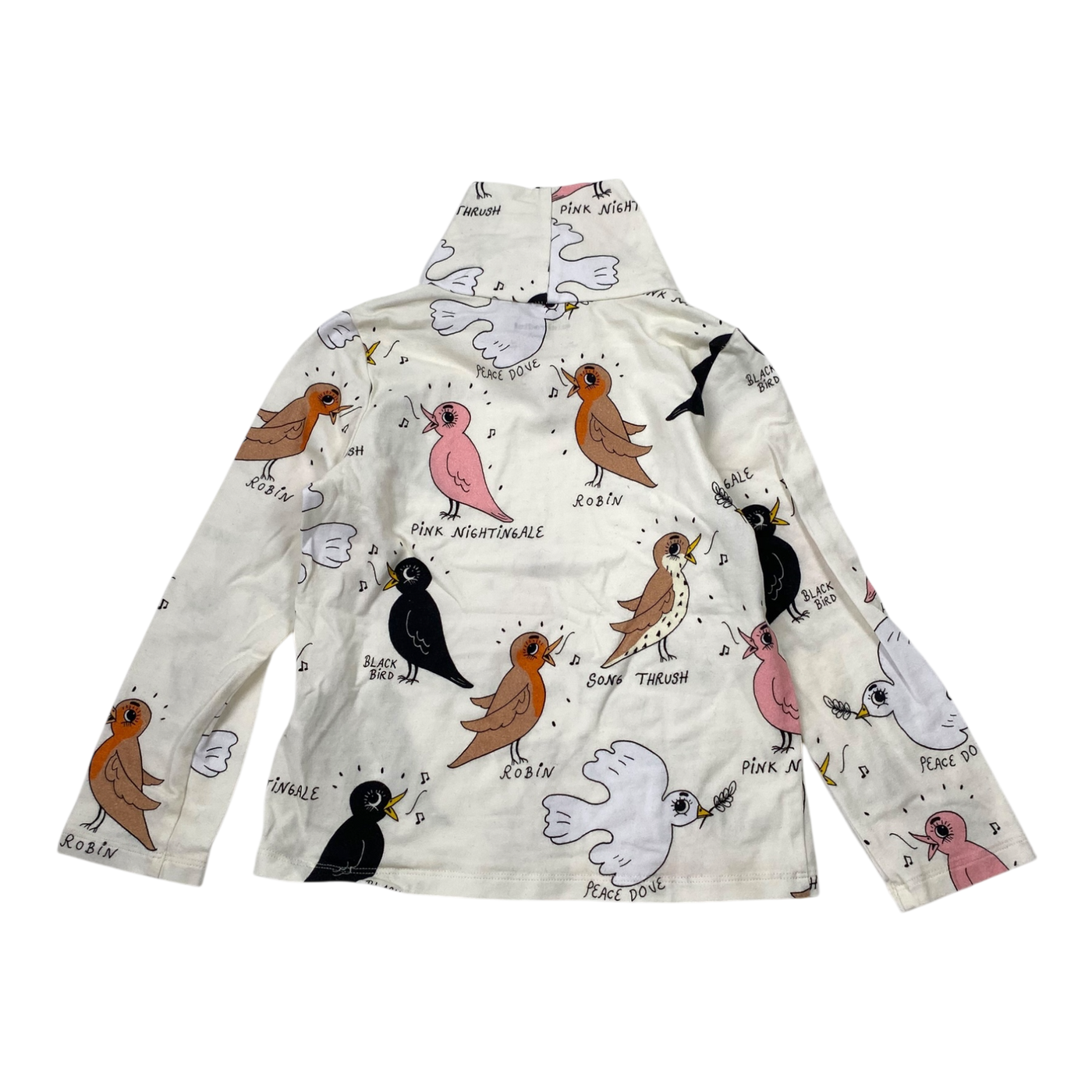 Mini Rodini shirt, birds | 104/110cm