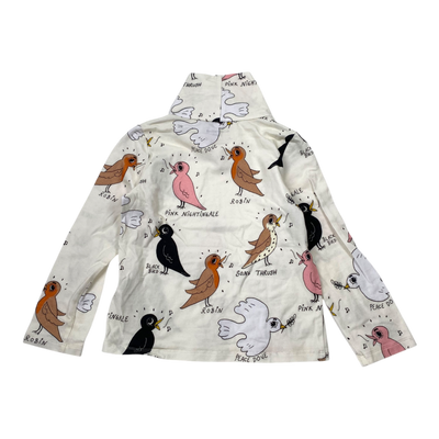 Mini Rodini shirt, birds | 104/110cm