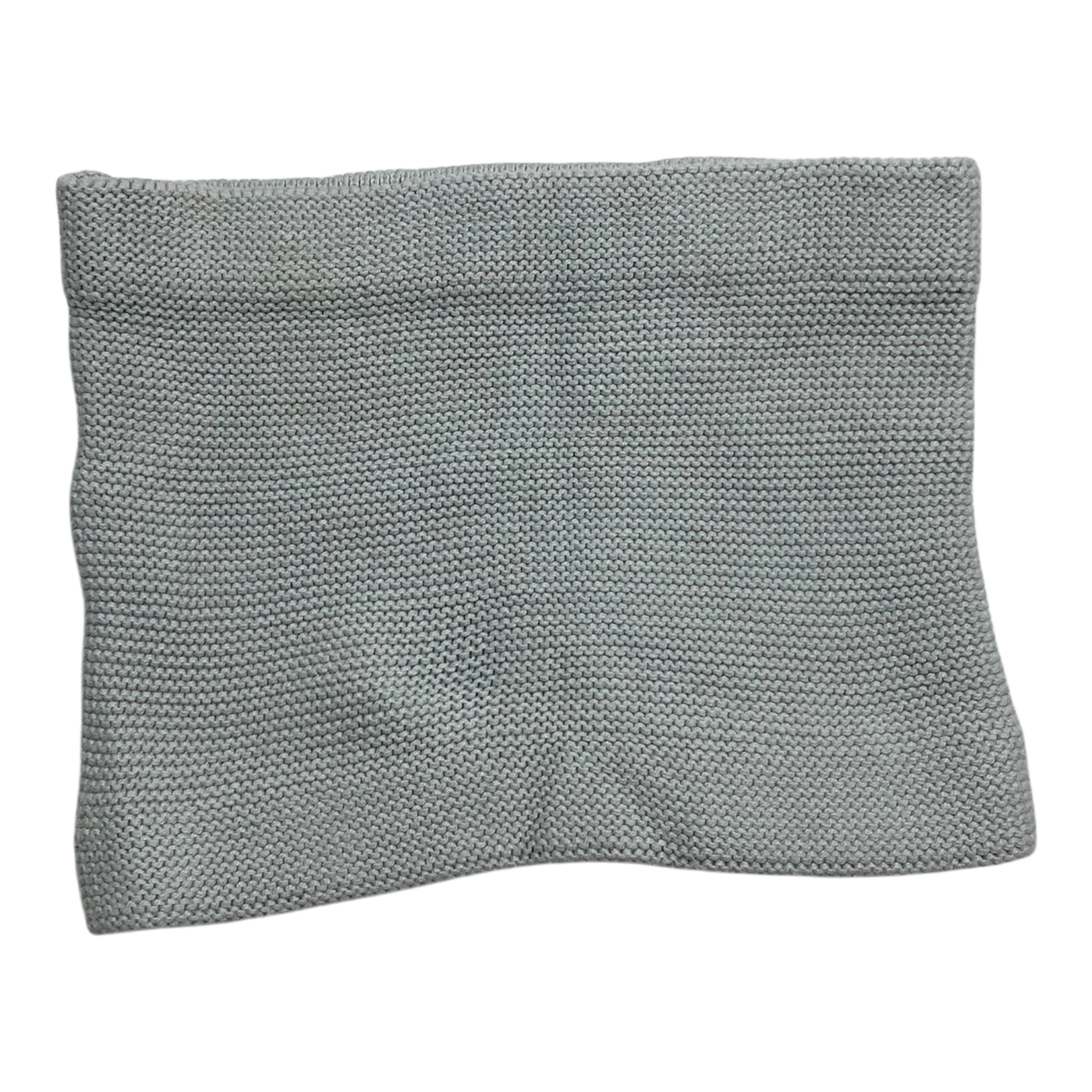 Metsola knit cotton tube scarf, light blue | onesize