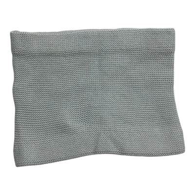 Metsola knit cotton tube scarf, light blue | onesize