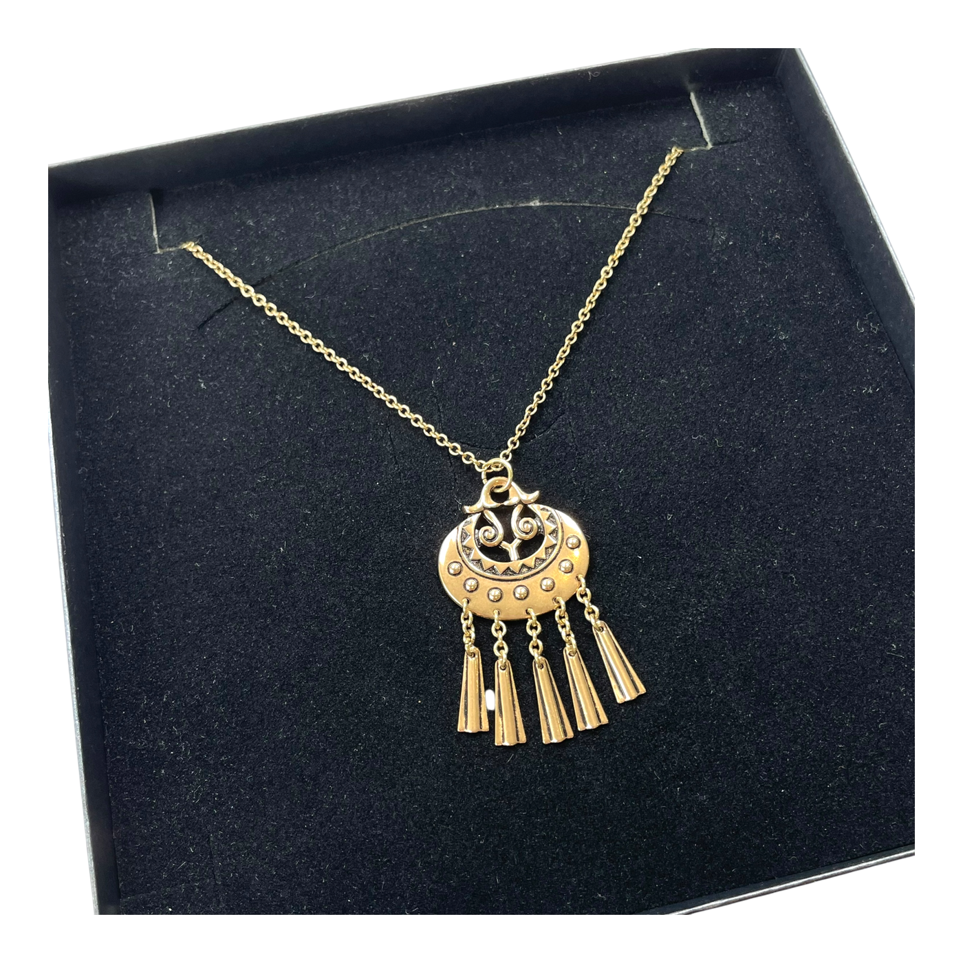 Kalevala Koru small kuutar necklace, bronze