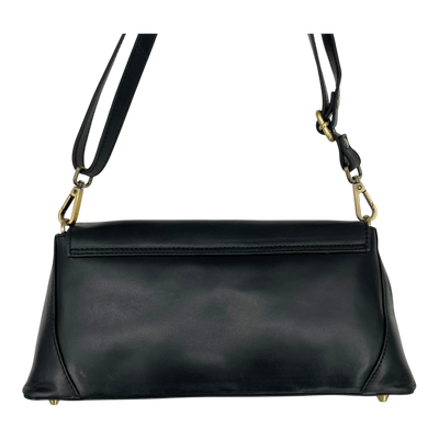Holzrichter leather shoulder bag, black