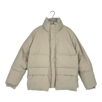 Embassy of Bricks and Logs Novelty puffer jacket, sand | unisex L