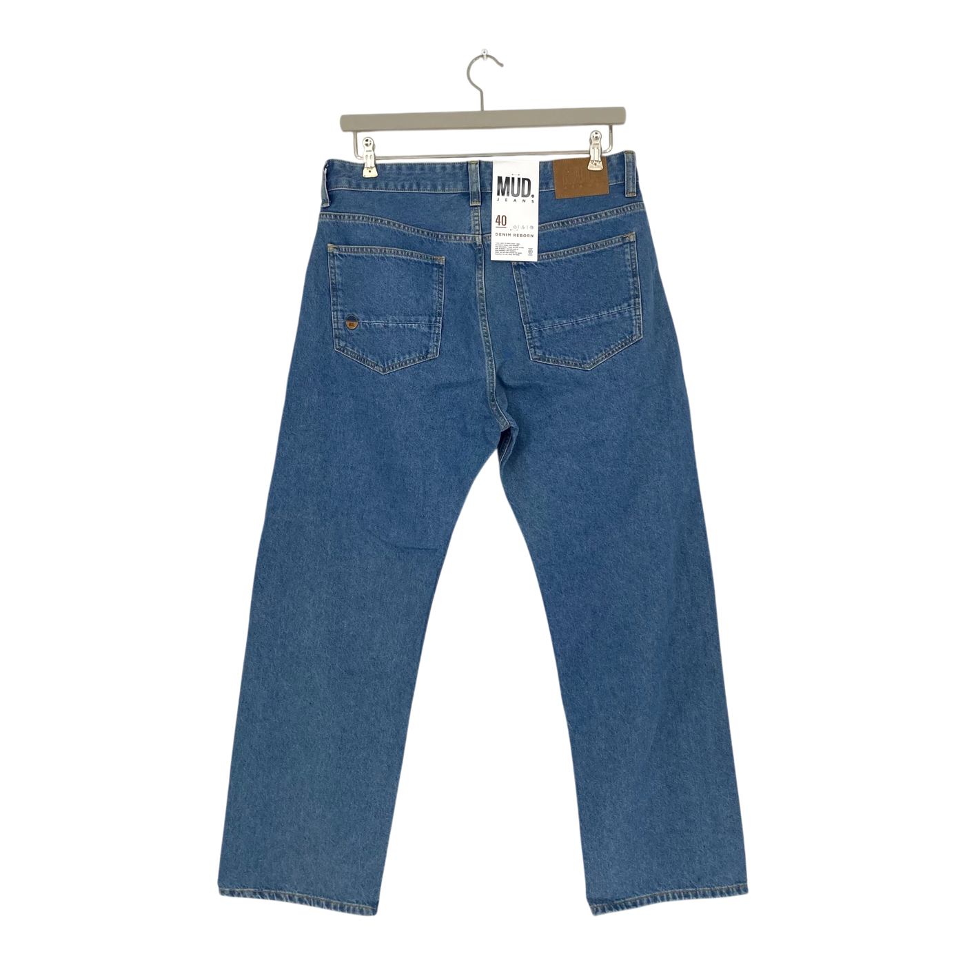 Mud Jeans alex loose jeans, light denim blue | man 33/32