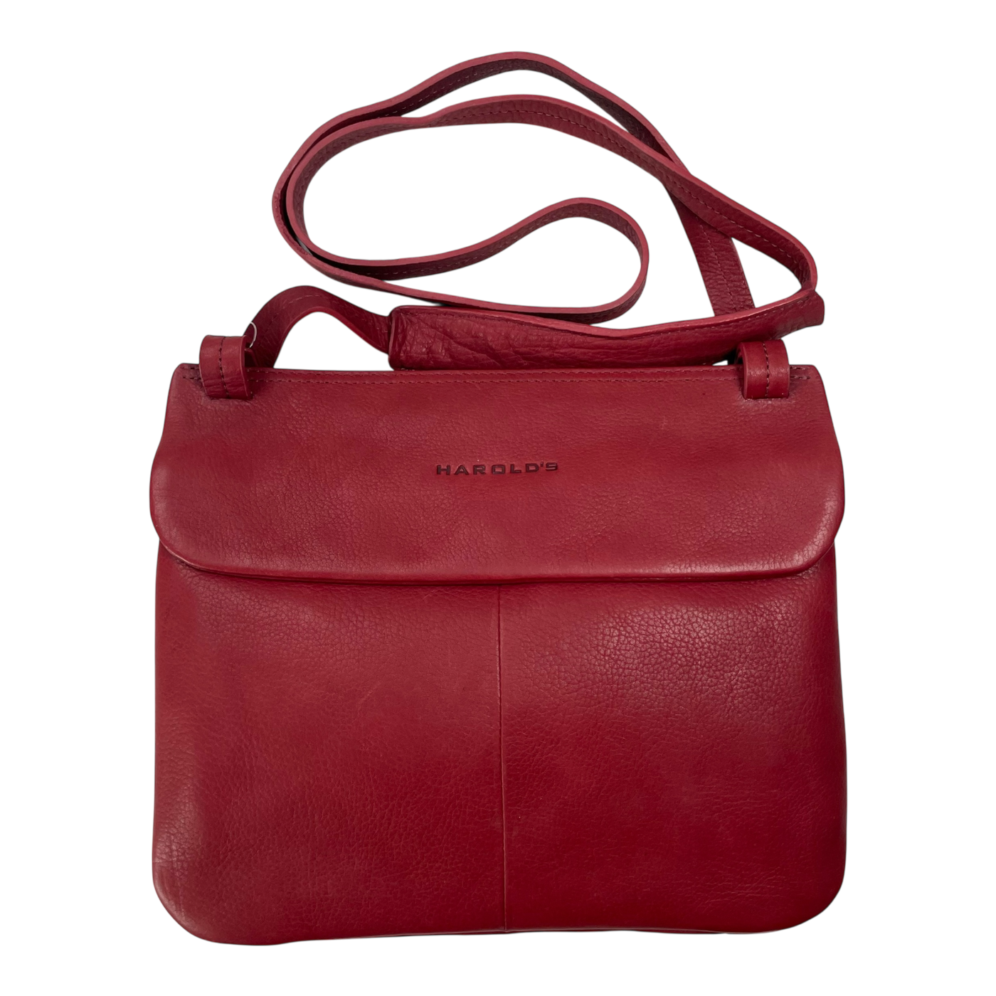 Harold's Bags leather chacoral smooth shoulder bag triple, wine