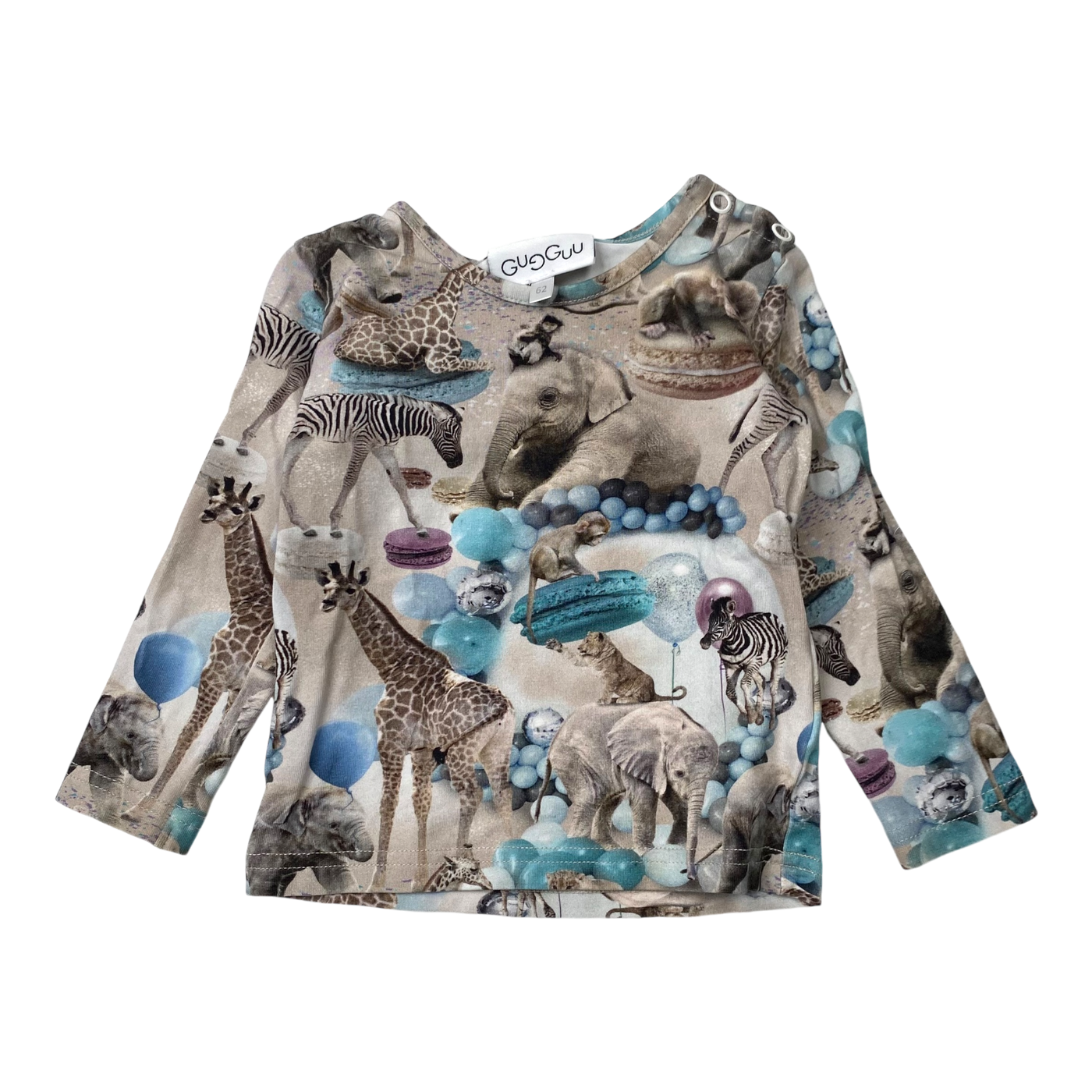 Gugguu shirt, animals | 62cm