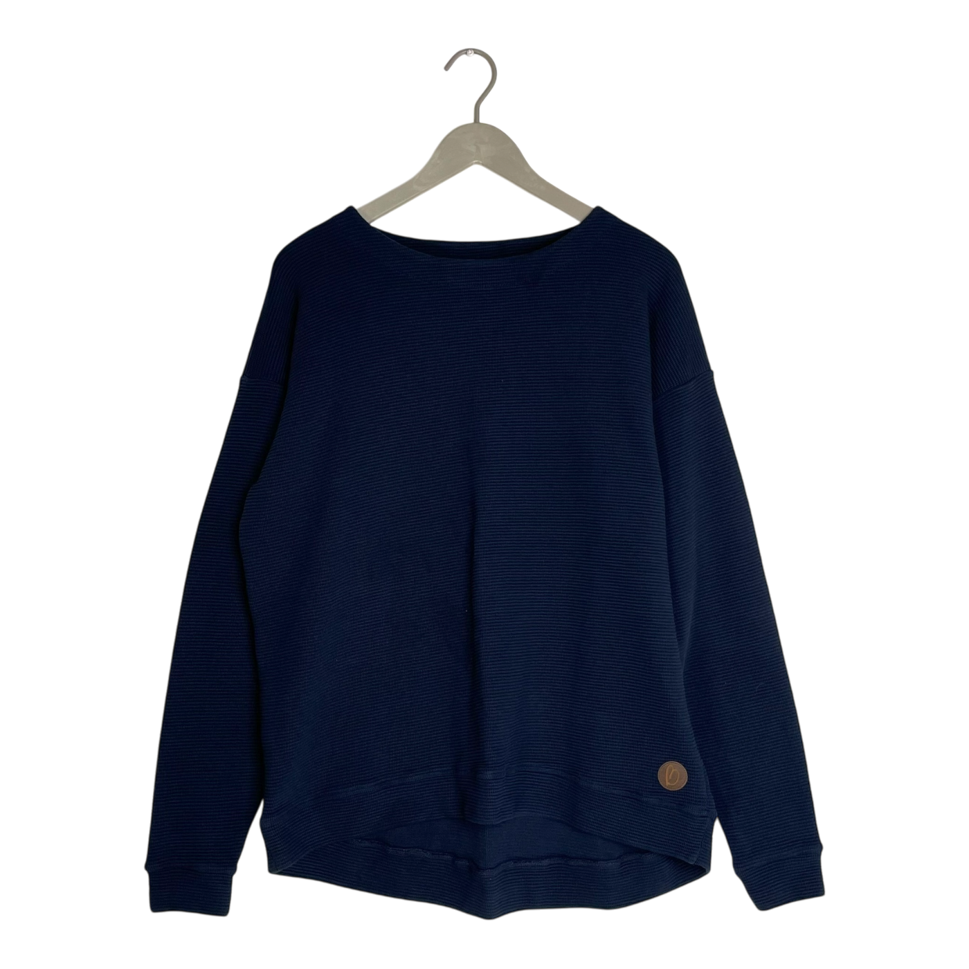 Blaa cotton knitted shirt, midnight blue | woman XL