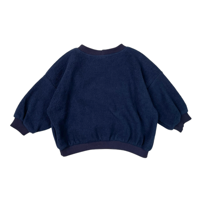 Laiska Ebba tyrni fleece sweatshirt, navy blue | 74/80cm