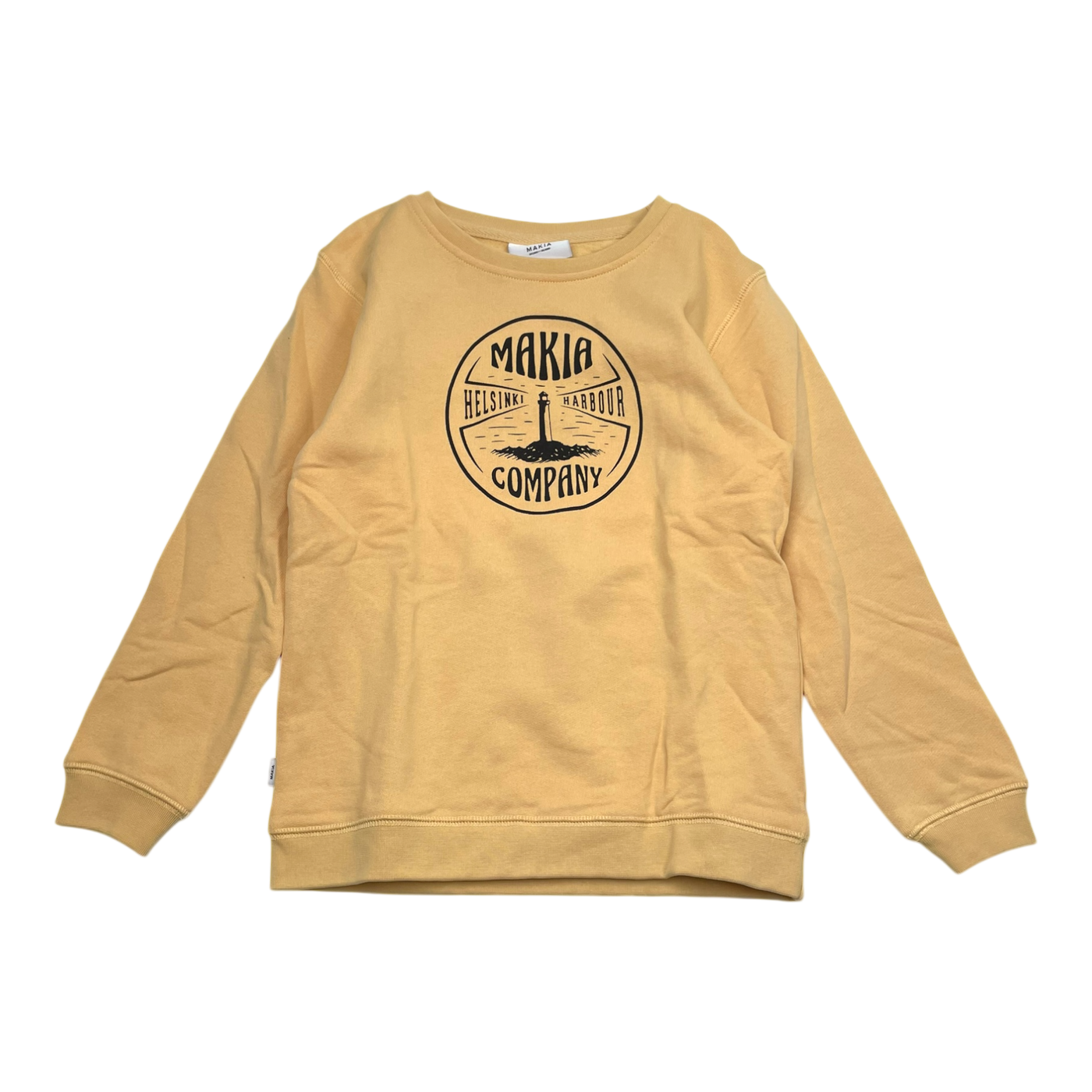 Makia sweatshirt, light yellow | 134/140cm
