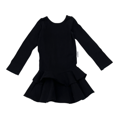 Gugguu frilla dress, black | 80cm