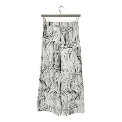 Aarre wide leg pants, white/black | woman XL