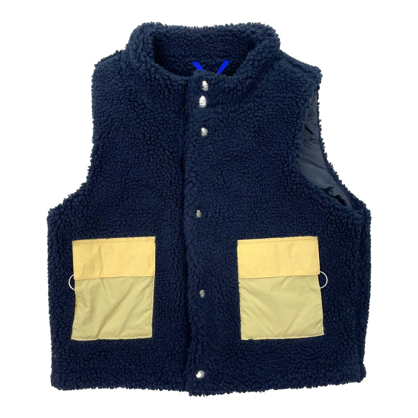 Embassy of Bricks and Logs lima sherpa teddy vest, midnight blue | 125cm