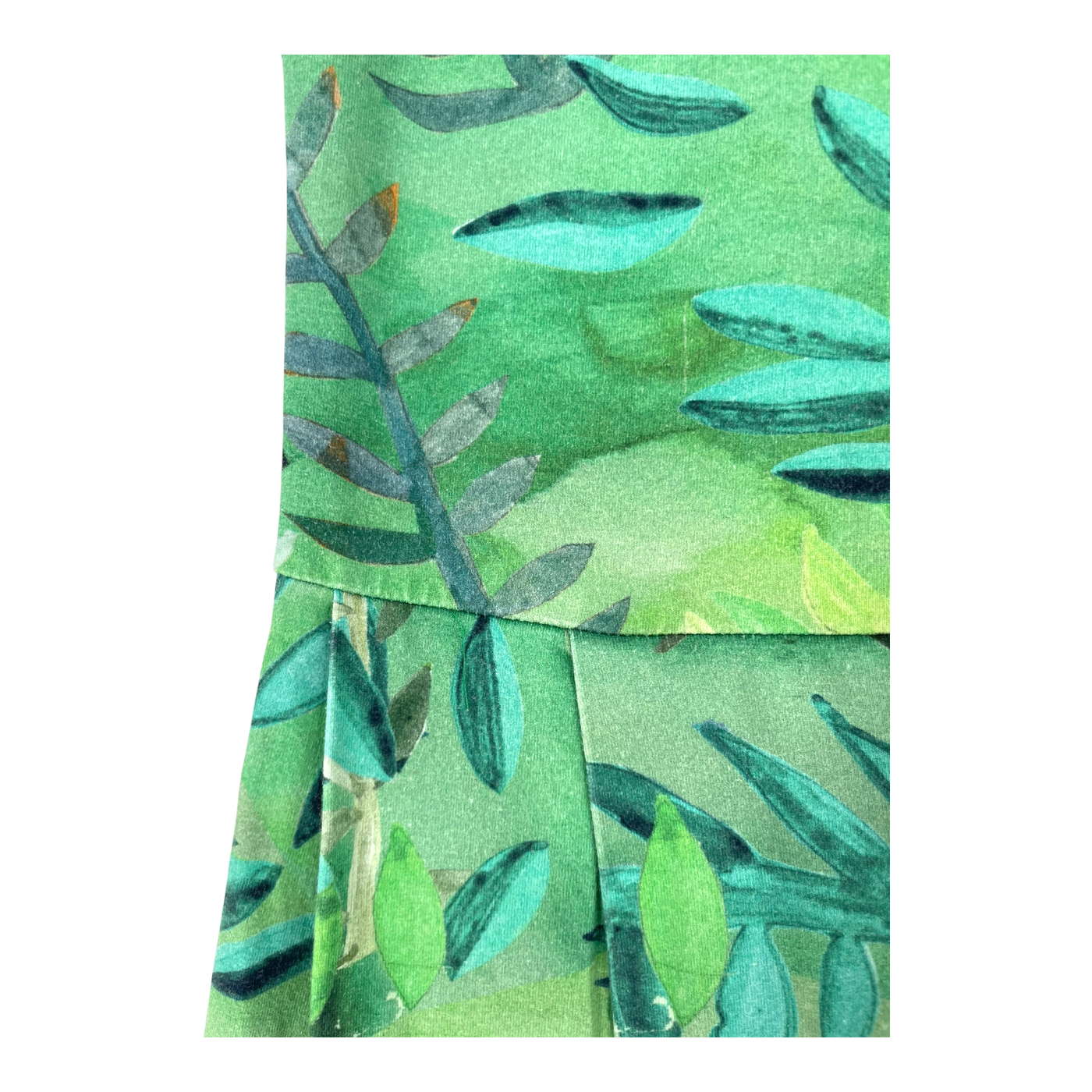 R/H belted tank dress, leafs | woman M