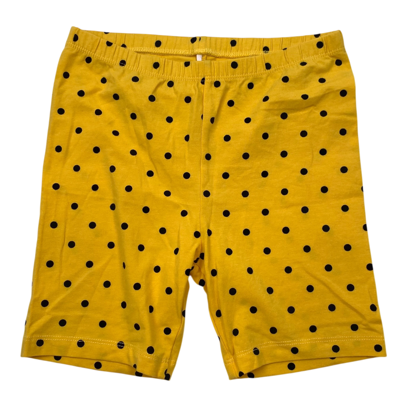 Mini rodini biker shorts, yellow dots | 128/134cm