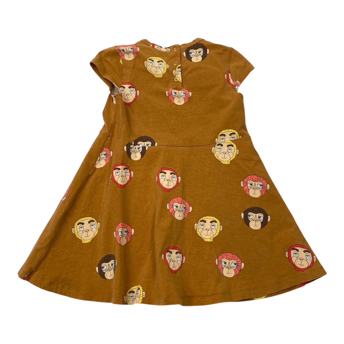 Mini Rodini t-shirt dress, caramel | 92/98cm