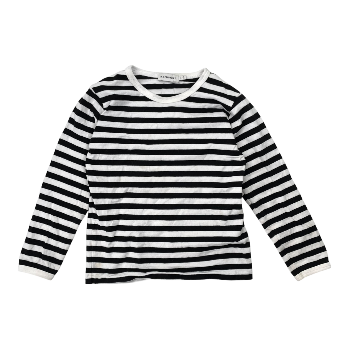 Marimekko stripe shirt, black/white | 104/110cm