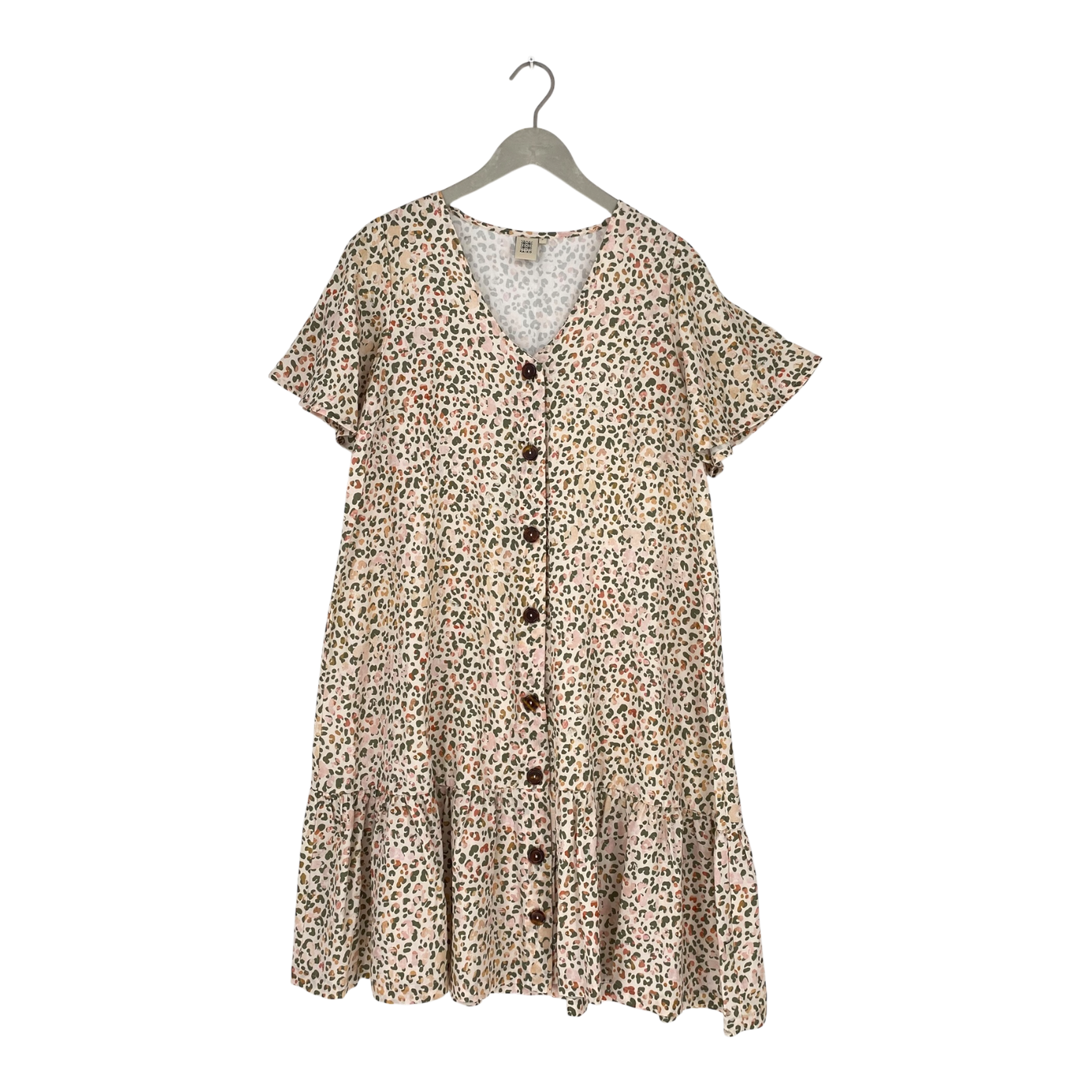 Kaiko frill button dress, sage leo | woman S