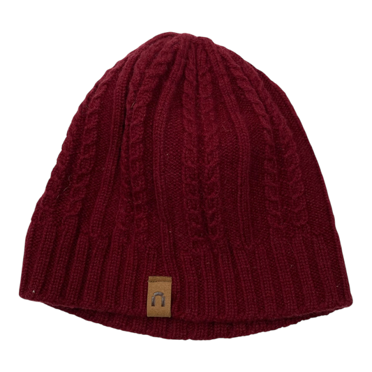 North Outdoor wool beanie, wine | adult onesize