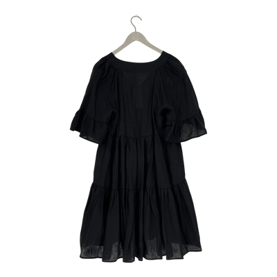 Andiata linen dress, black | woman XS