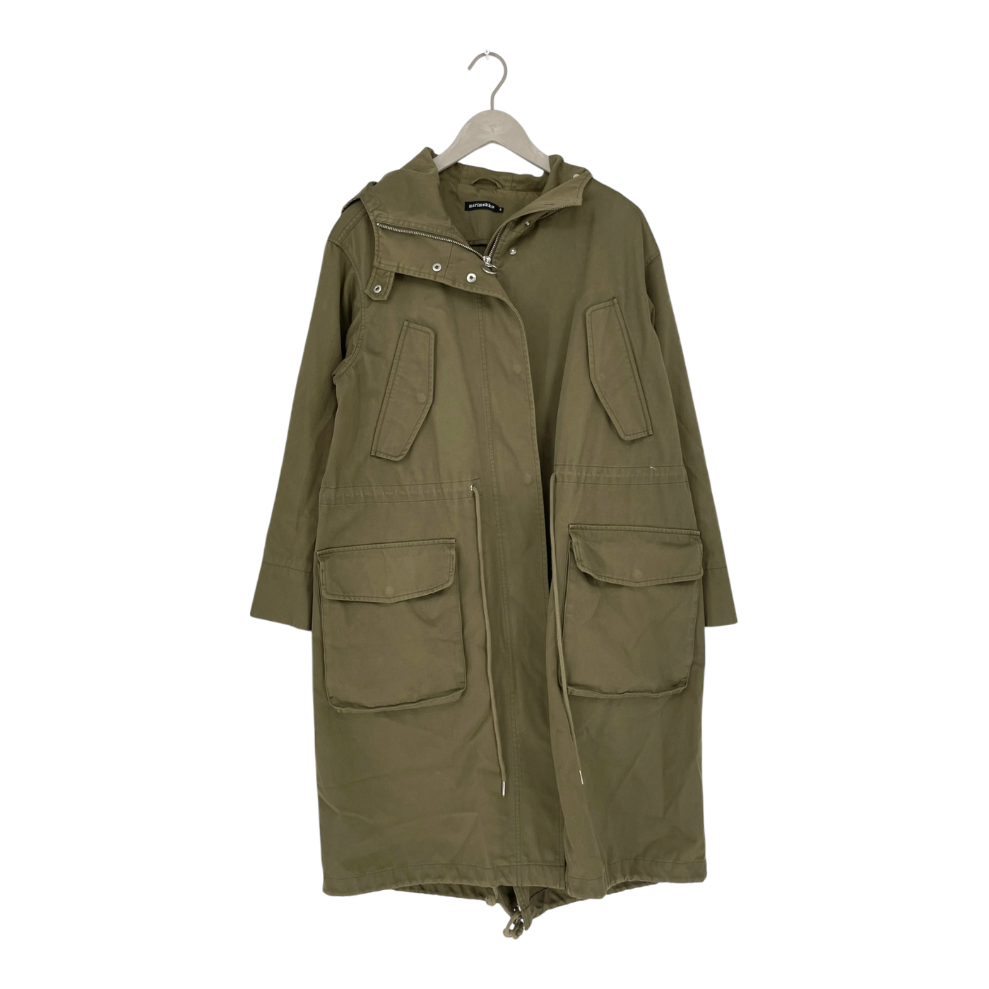 Marimekko stella parka jacket, olive green | woman XS