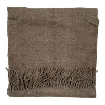 Alpa woven alpaca scarf, tan | onesize