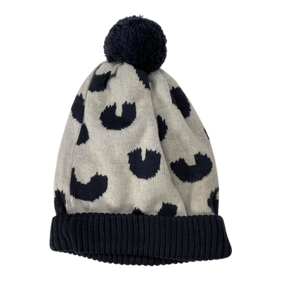 Papu merino pom beanie, beige / grey | 54/58cm