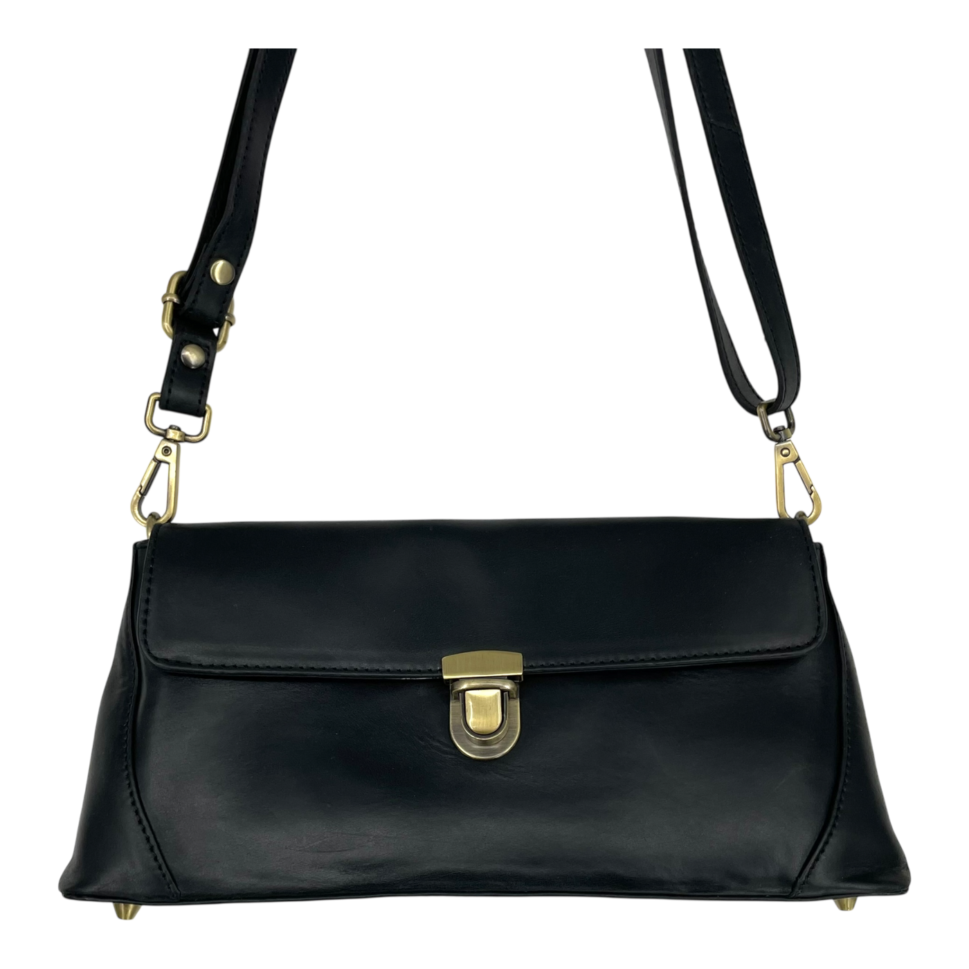 Holzrichter leather shoulder bag, black