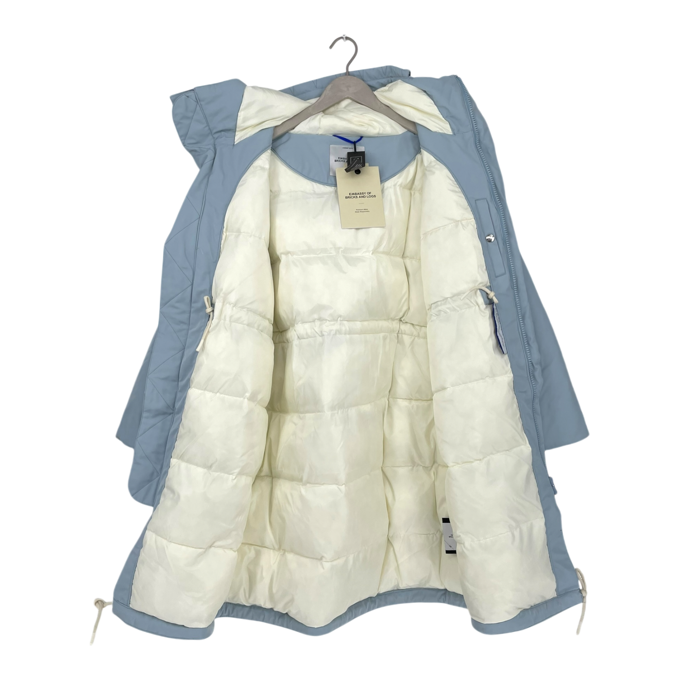 Embassy of Bricks and Logs albury coat, light blue | woman S