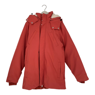 Embassy of Bricks and Logs fairview parka jacket, brick red | unisex L