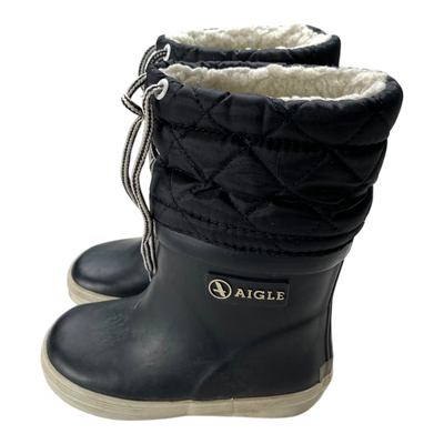 Aigle winter rain boots, black | 23